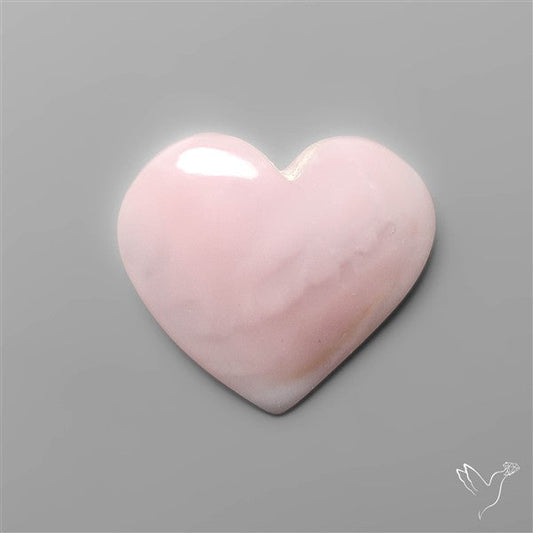 Pink Opal Heart Carving
