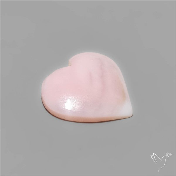 Pink Opal Heart Carving