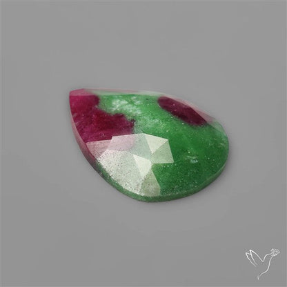 Rose Cut Ruby In Zoisite