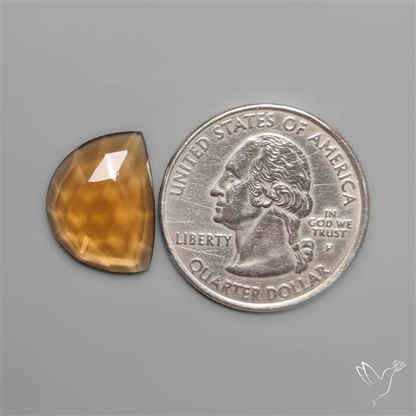 Rose Cut Color Shifting Diaspore Glass