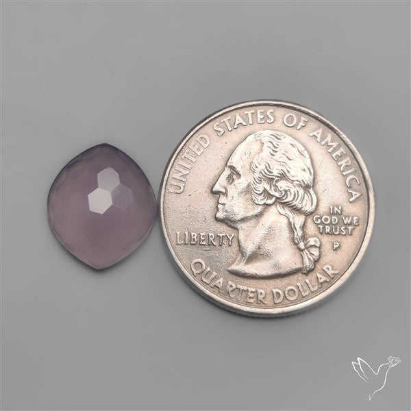 Honeycomb Cut Namibian Chalcedony