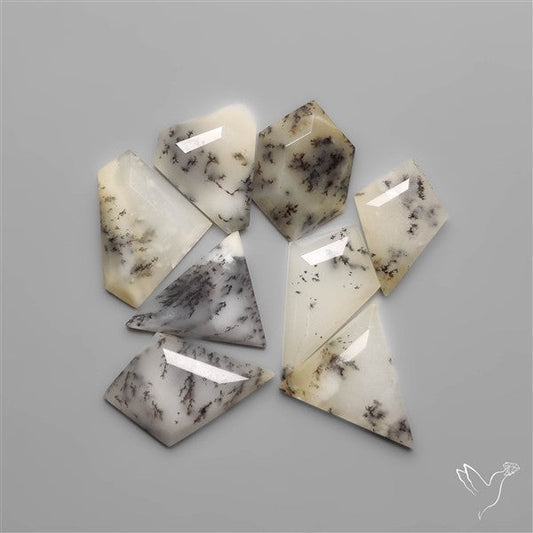Step Cut Scenic Dendritic Opals Lot