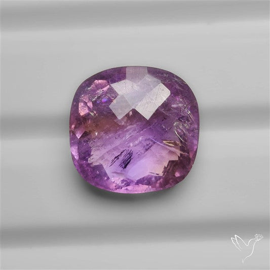 Checkerboard Cut Faceted Amethyst