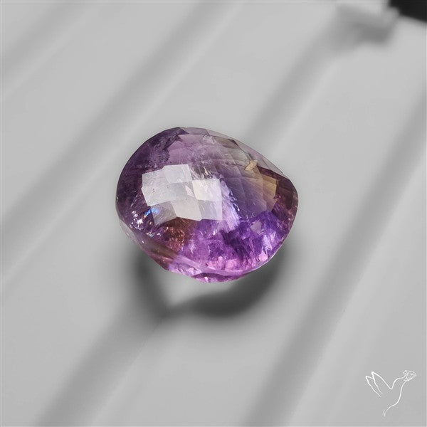 Checkerboard Cut Faceted Amethyst