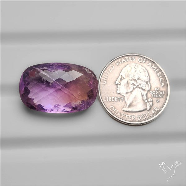 Checkerboard Cut Faceted Amethyst
