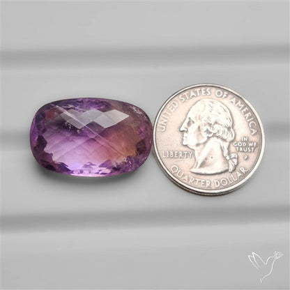 Checkerboard Cut Faceted Amethyst