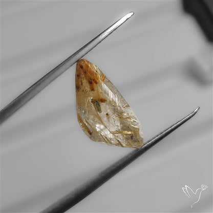 Faceted Golden Rutilated Quartz