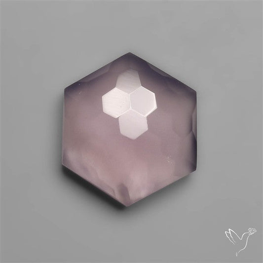 Honeycomb Cut Lavender Chalcedony