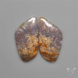 Red Moss Agate Pair
