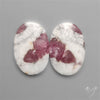 Pink Tourmaline In Quartz Pair