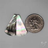Rainbow Tahitian Black Mother Of Pearls Pair