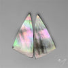 Rainbow Tahitian Black Mother Of Pearls Pair