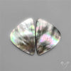 Rainbow Tahitian Black Mother Of Pearls Pair
