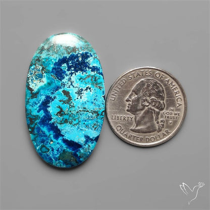 Azurite with Shattuckite Cabochon
