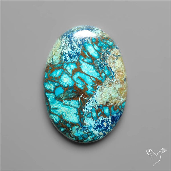 Azurite with Shattuckite Cabochon