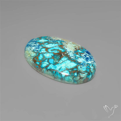 Azurite with Shattuckite Cabochon