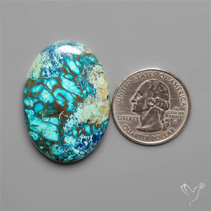 Azurite with Shattuckite Cabochon