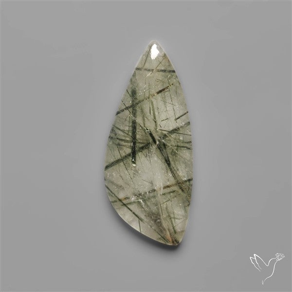 Green Rutilated Quartz Cabochon