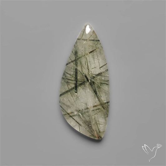 Green Rutilated Quartz Cabochon