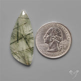 Green Rutilated Quartz Cabochon