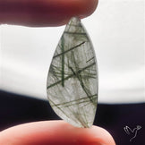 Green Rutilated Quartz Cabochon
