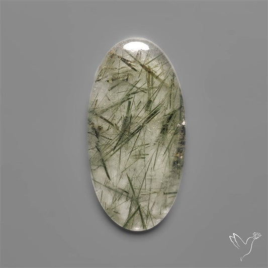 Green Rutilated Quartz Cabochon