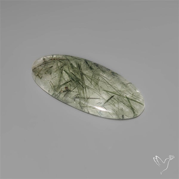 Green Rutilated Quartz Cabochon