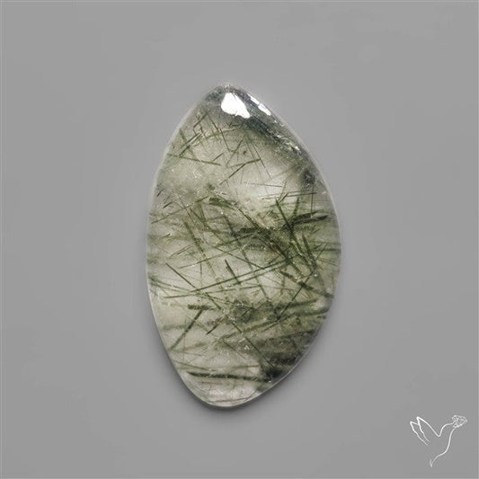 Green Rutilated Quartz Cabochon