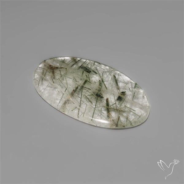 Green Rutilated Quartz Cabochon