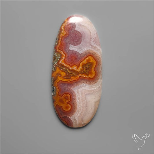 Selected Botryoidal Seam Agate Cabochon