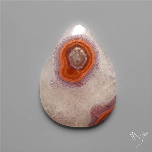 Selected Botryoidal Seam Agate Cabochon