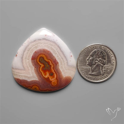 Selected Botryoidal Seam Agate Cabochon