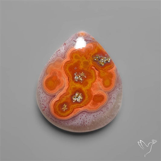 Selected Botryoidal Seam Agate Cabochon