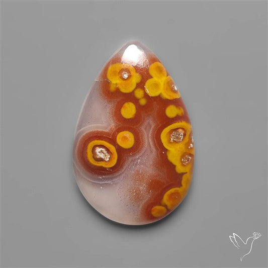 Selected Botryoidal Seam Agate Cabochon
