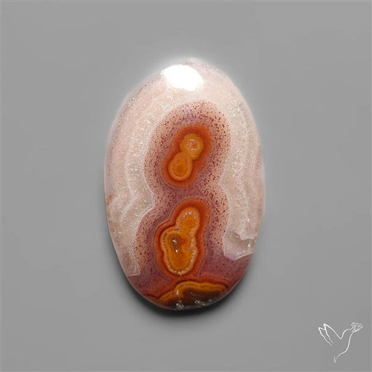 Selected Botryoidal Seam Agate Cabochon