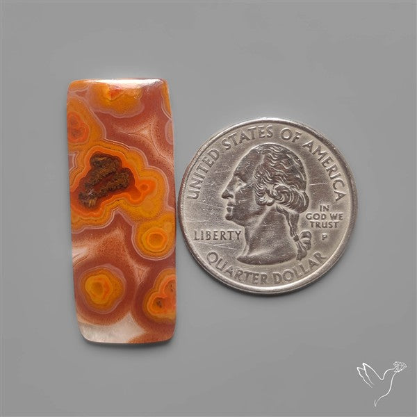 Selected Botryoidal Seam Agate Cabochon