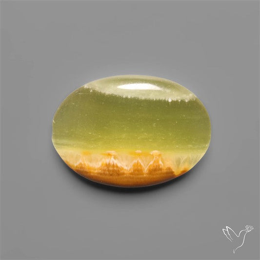Gemmy Green Calcite Cabochon