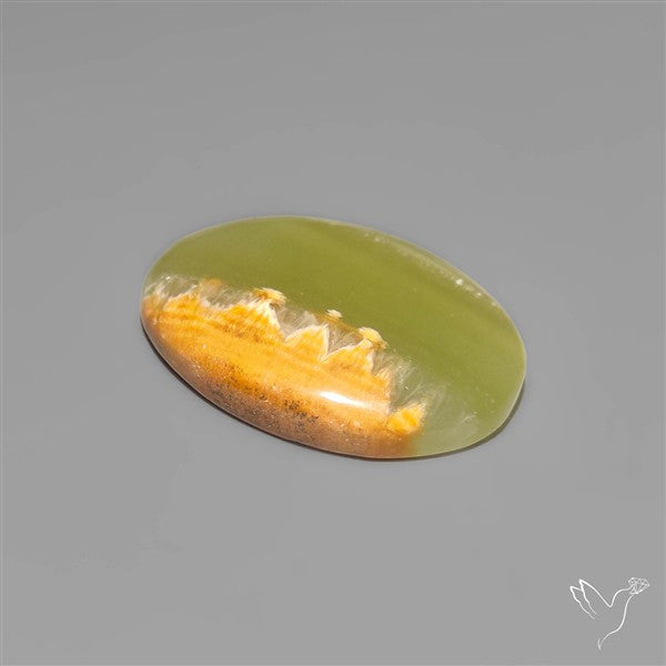 Gemmy Green Calcite Cabochon