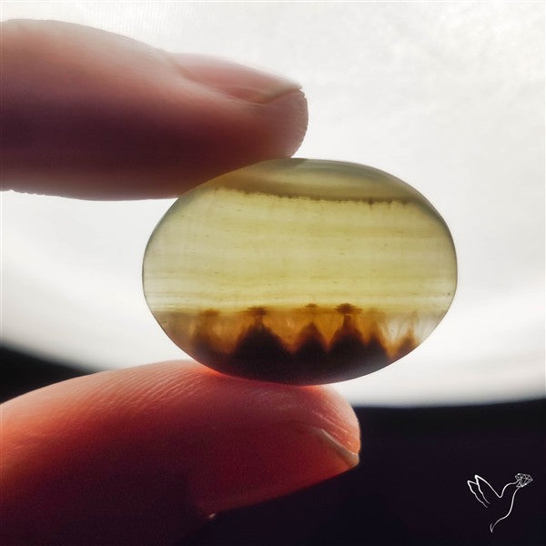Gemmy Green Calcite Cabochon