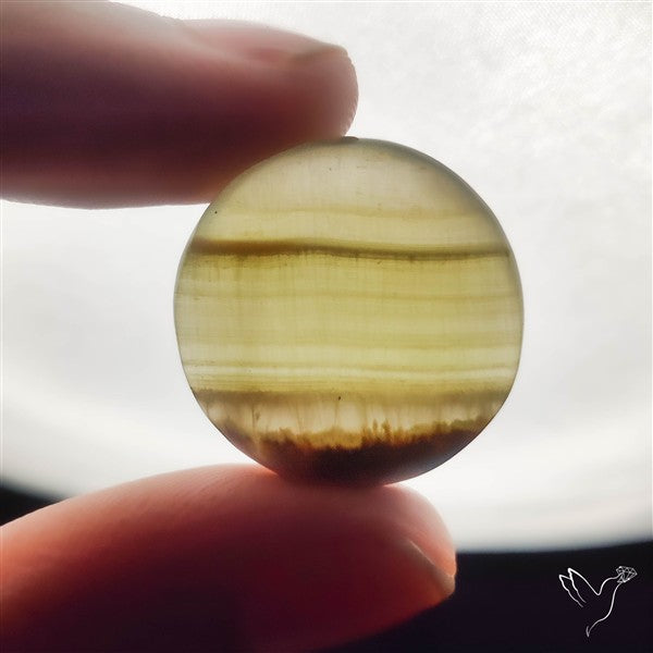 Gemmy Green Calcite Cabochon