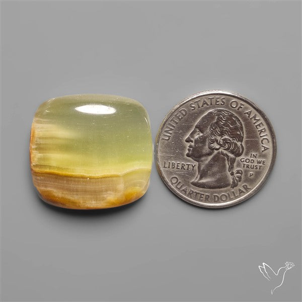 Gemmy Green Calcite Cabochon