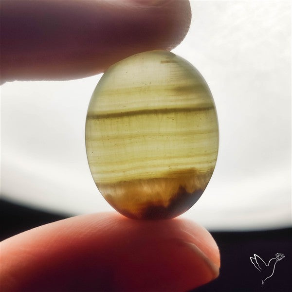 Gemmy Green Calcite Cabochon