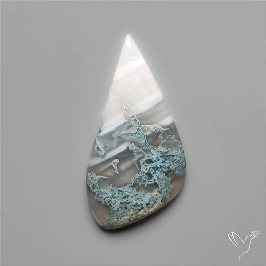 White Horse Canyon Moss Agate Cabochon