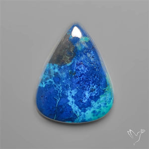 Azurite and Shattuckite Cabochon