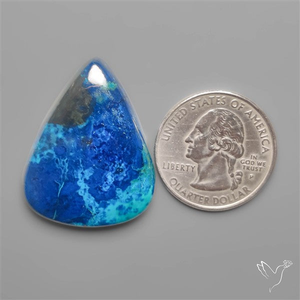Azurite and Shattuckite Cabochon