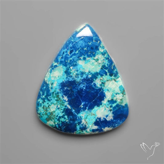 Azurite Shattuckite Quartz Cabochon