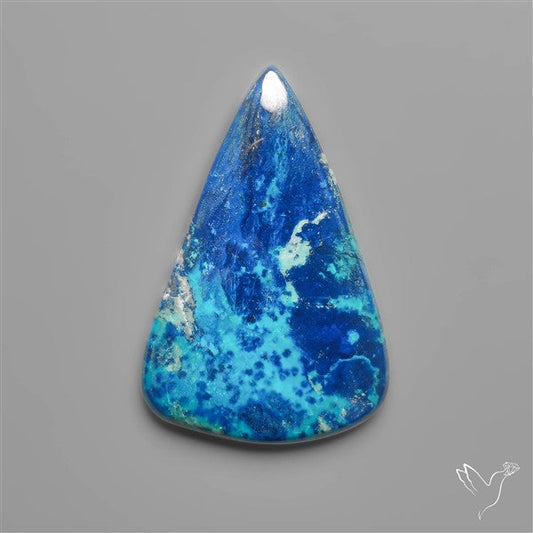 Azurite Shattuckite Quartz Cabochon