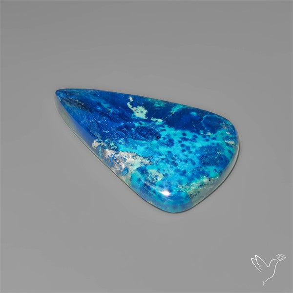Azurite Shattuckite Quartz Cabochon