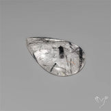 Black Tourmalinated Quartz Cabochon