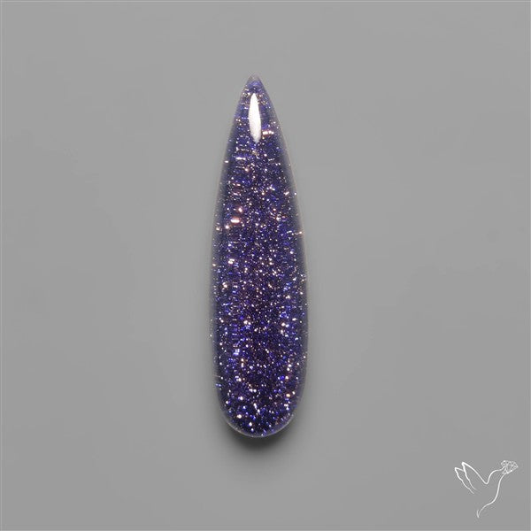 Blue Goldstone Doublet